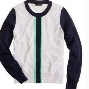 NEW J. Crew Color Block Merino Sweater